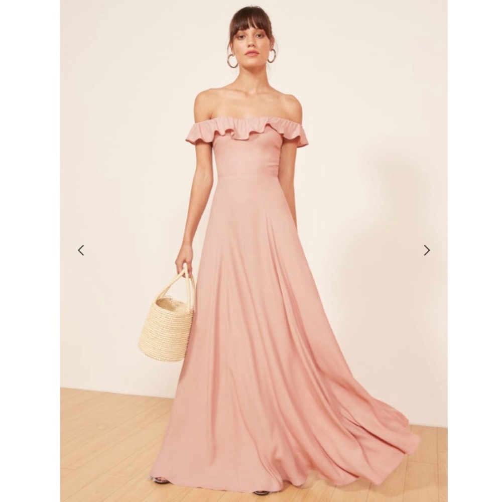 Reformation Verbena Dress in Blush Size 4